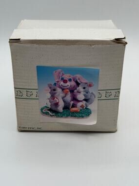 Charming Tails No Thanks I'm Stuffed 88/603 Bunny Mice Figurine NOS Box 1997